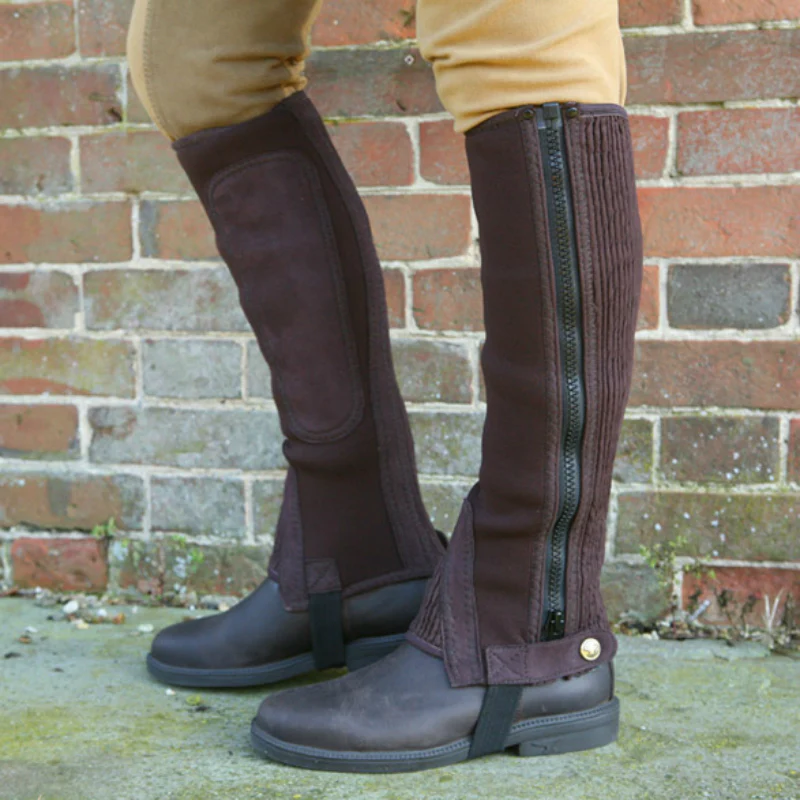 Suede Adult Half Chaps