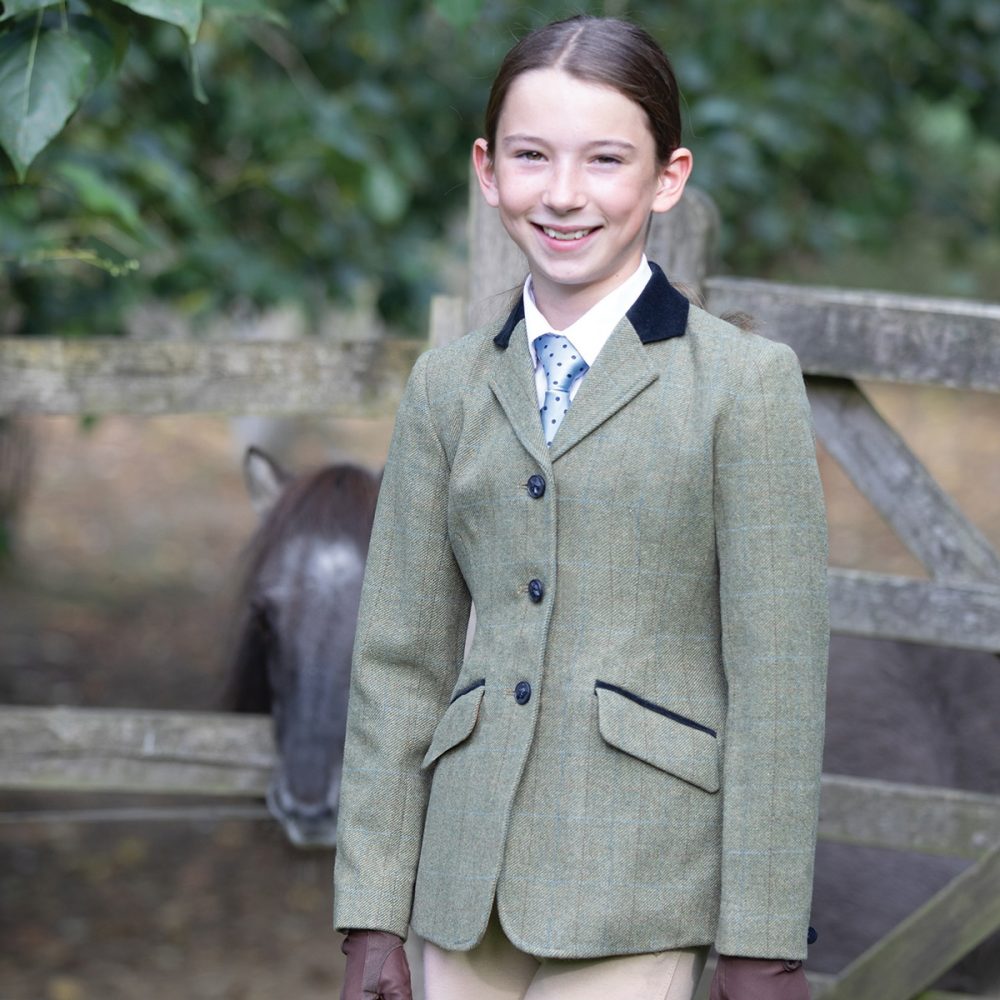 Equetech Junior Deluxe Tweed Thornborough Riding Jacket